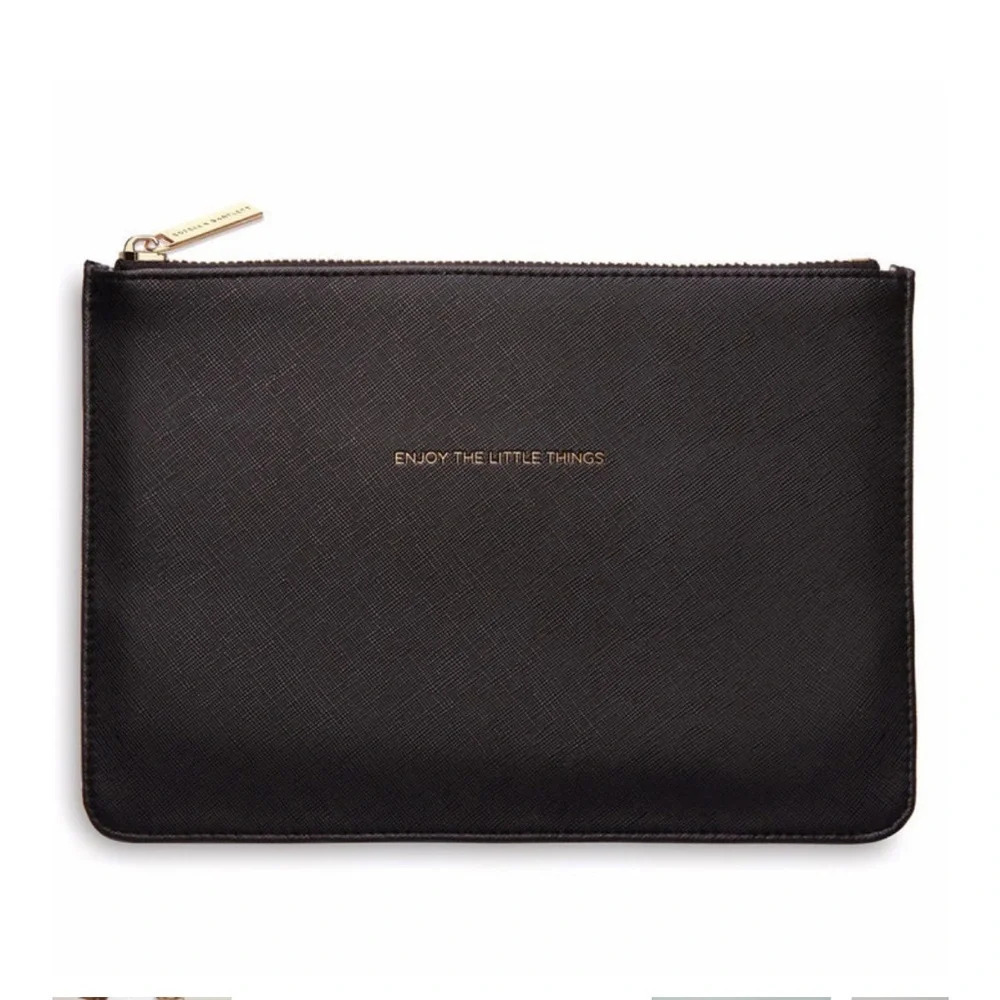 NWT Medium Pouch | Black | Enjoy The Little Things Estella Bartlett